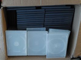 120+ DVD Hüllen Schwarz +Transparent