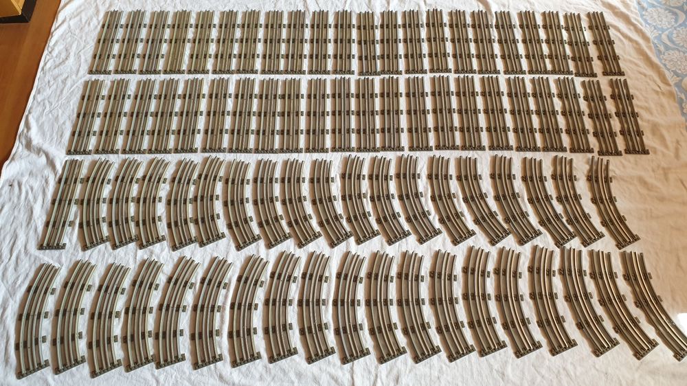 3-teiliges Holz Eisenbahn Gleis Set - Konkave Stoppschienen Für Spielzeugzüge