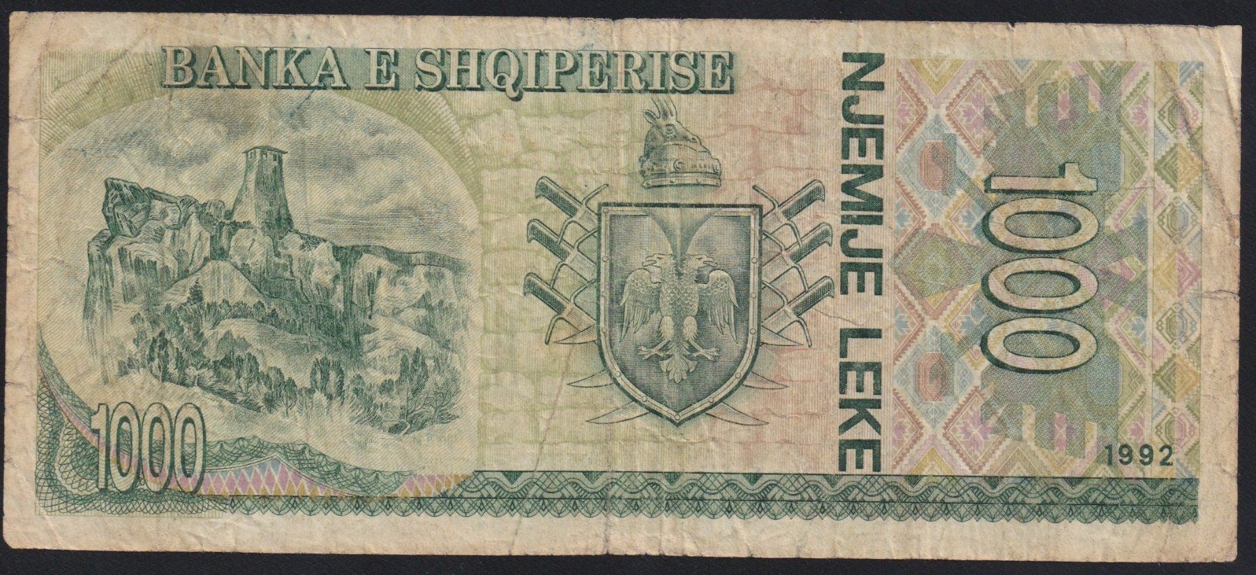 Billets de banque: Albanien 1000 Leke 1992 – D'occasion à Brugg AG par banknoten_muesli 1