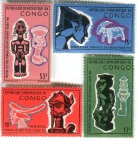 Briefmarken "Kulturartefakte". Kongo