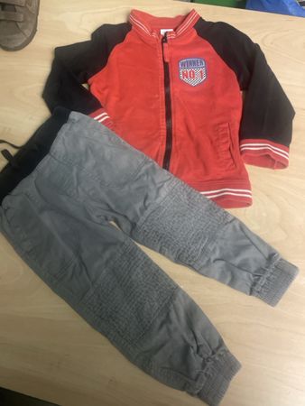 Migros Kleider Set Gr. 98: Jacke & Hose für den Frühling!