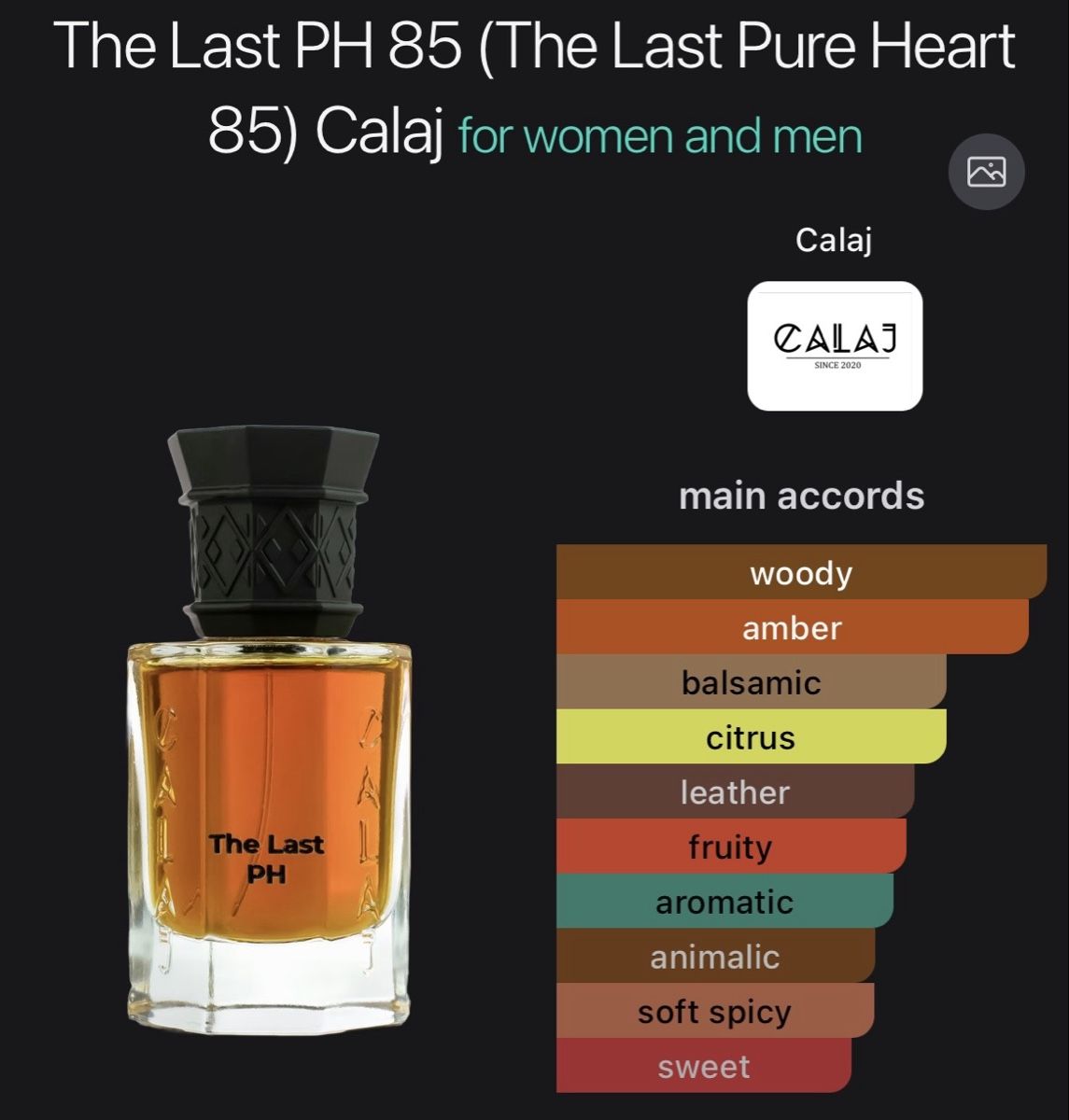 Profumi & Eau de Toilette: NICHE - EXDP The Last PH 85 by Calaj 2ml – Nuovo (secondo la descrizione) da Genève venduto da StaceyH 1