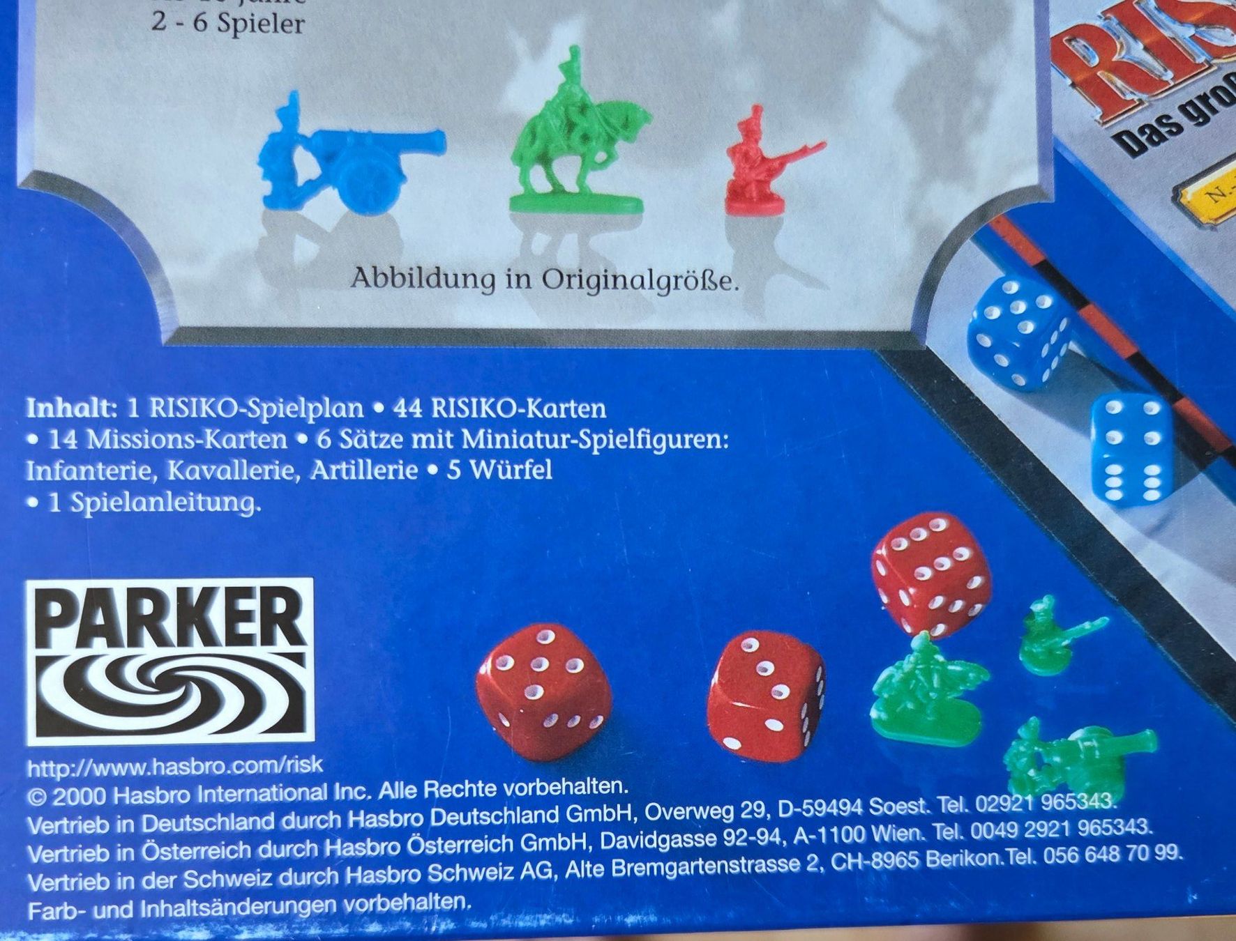 Parker Jeux: Brettspiel RISIKO von Parker von 2000 – D'occasion à Gossau SG par tenerife11 8