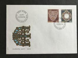 Zst 576/7 Europamarken, FDC 3.5.76