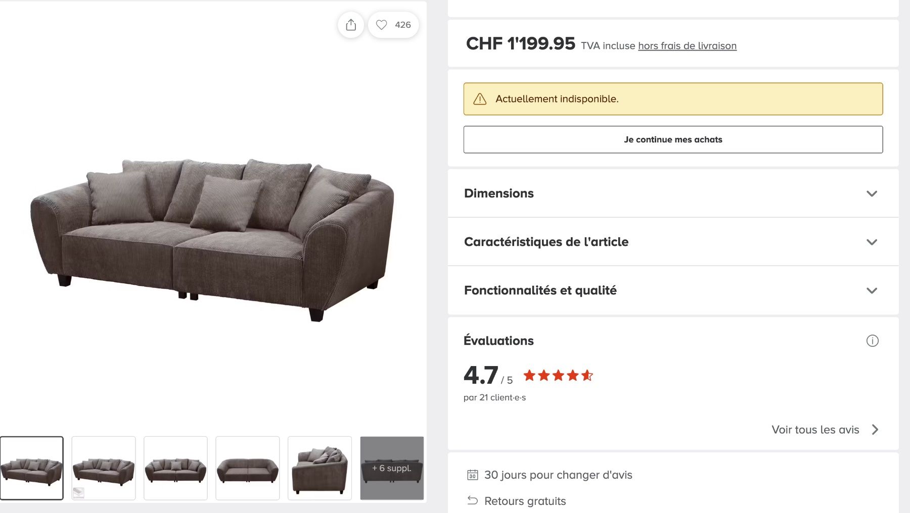 Divani: Canapé ultra confortable – Usato da Bernex venduto da mar_t6d8 3