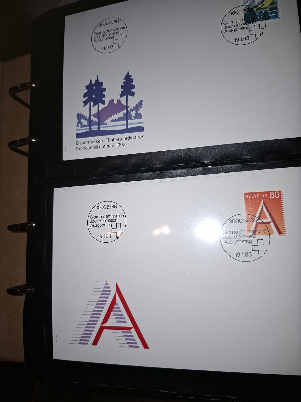 Alle Briefmarken: Diverse FDC mit Album und Hülle – Gebraucht aus Balgach von SIMEON27 7