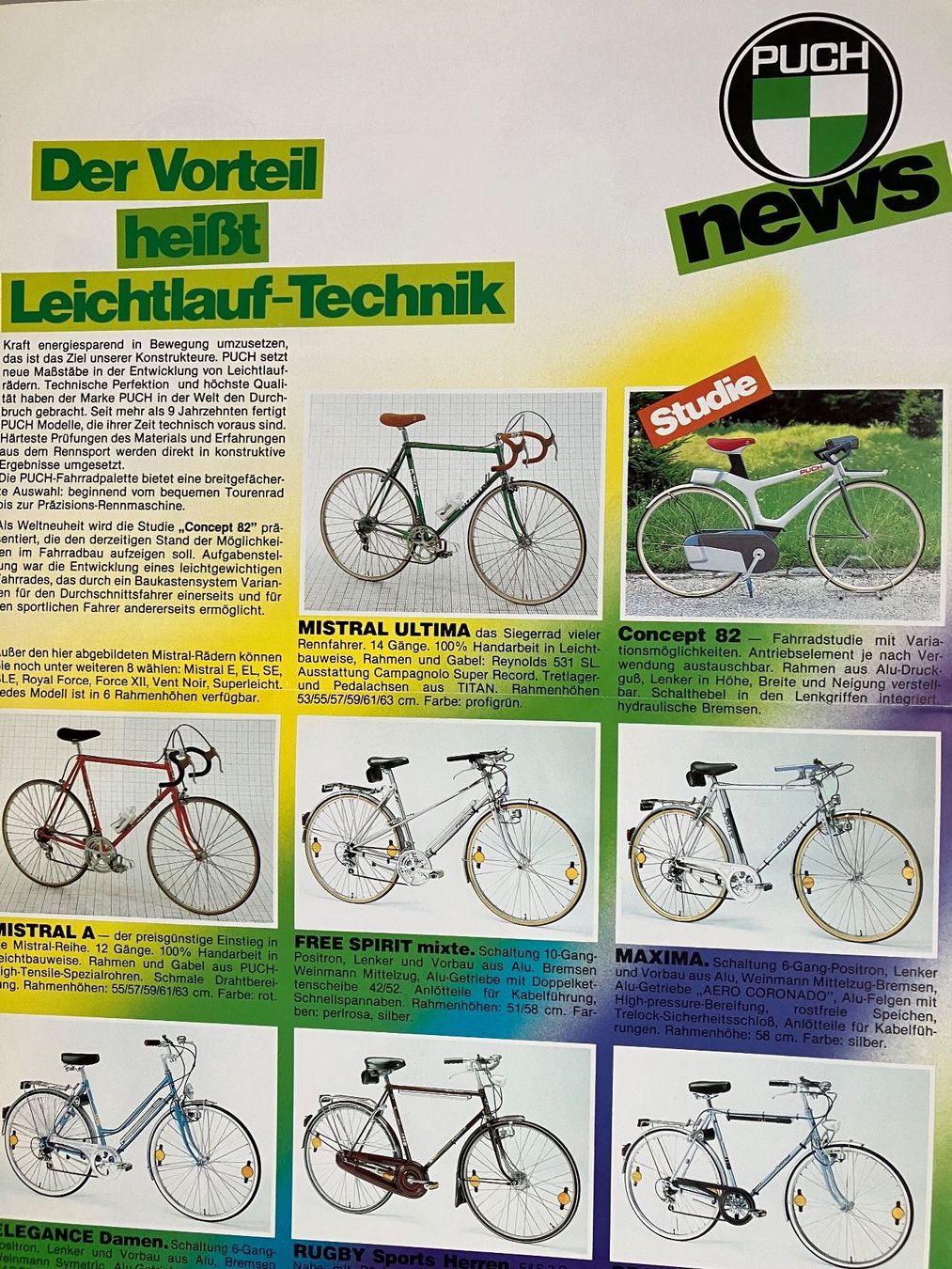 Strasse: Puch - Modellprogramm 80'er Jahre - Originalprospekt – Gebraucht aus Malans GR von Chueche427 2