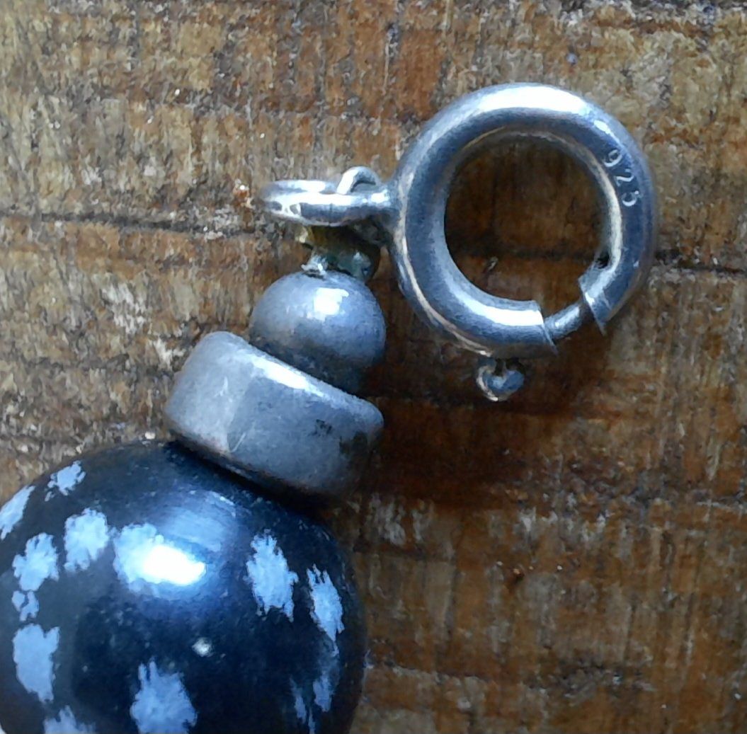 Catenine: Halskette mit Obsidianen, wie neu – Nuovo (secondo la descrizione) da Mönchaltorf venduto da Espressina 1
