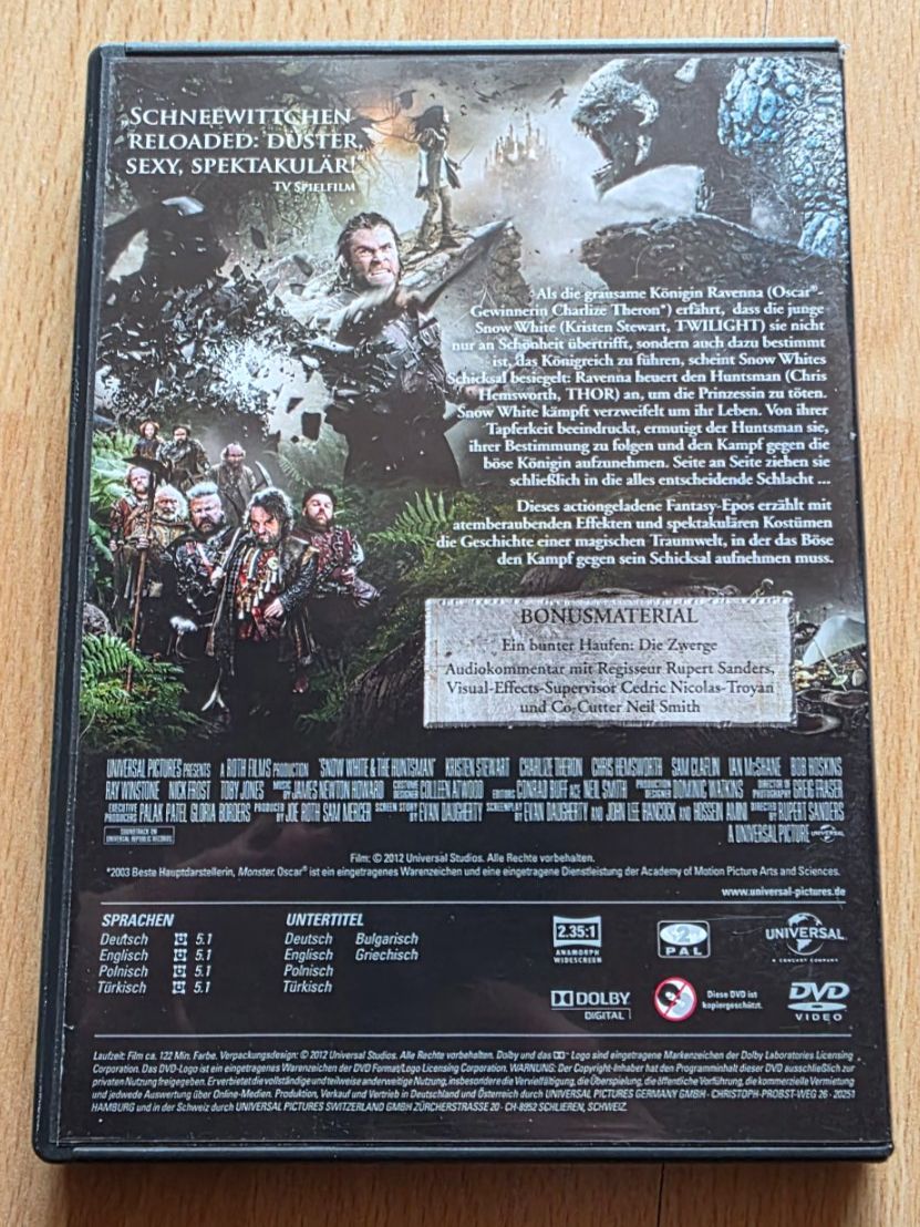 Tutti i DVDs: Snow White & the Huntsman DVD – Usato da Niederbipp venduto da Tamara15101995 1