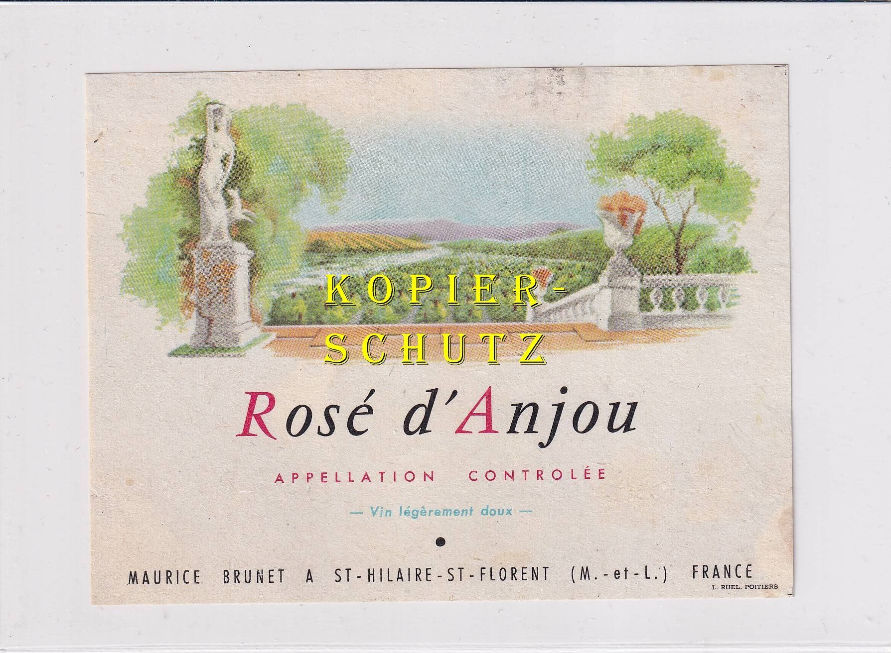 Papiere: Etikette - Rosé d'Anjou /bd – Gebraucht aus Hombrechtikon von Rudolf07