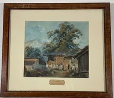Ferme en Valais - attribuée à F. Bonnet