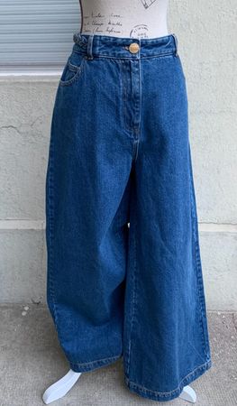 Superbe jeans extra large TARA JARMON tressage t.40