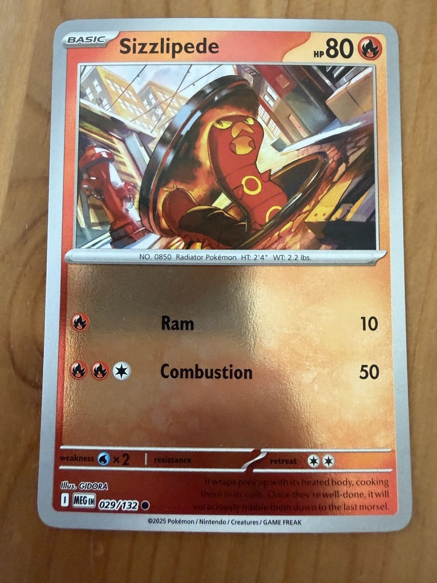Pokémon Carte collezionabili: Sizzlipede (MEG029) – Nuovo (secondo la descrizione) da Vevey venduto da Matx
