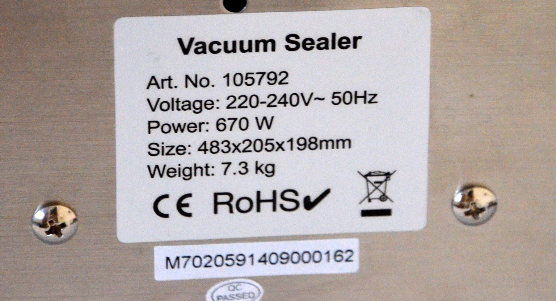 Elettrodomestici da cucina: HEA Vacuum Verpackungsmaschine / machine sous vide – Usato da Collonges venduto da arashee 3
