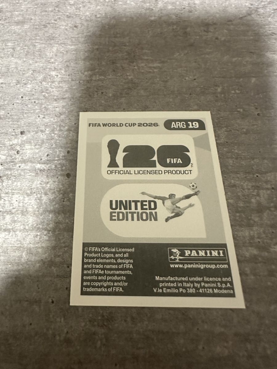 Panini Sammelbilder & Trading cards: ARG 19 , FIFA WORLD CUP 2026 PANINI  – Neu (gemäss Beschreibung) aus Frauenfeld von 1PegPeg1 1