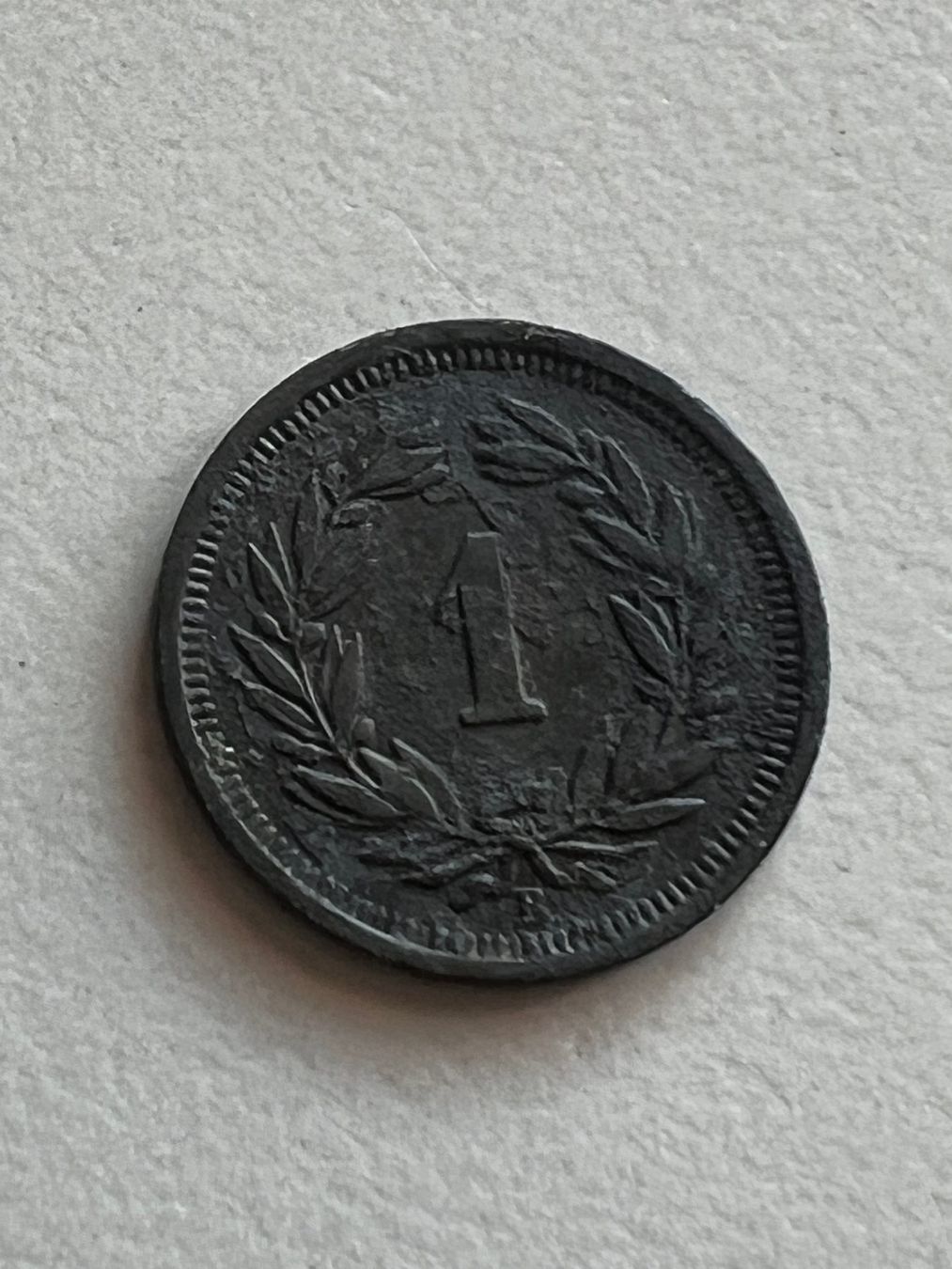 Alle Münzen: 1 Rp. 1915 – Gebraucht aus Schötz von Odpa 1