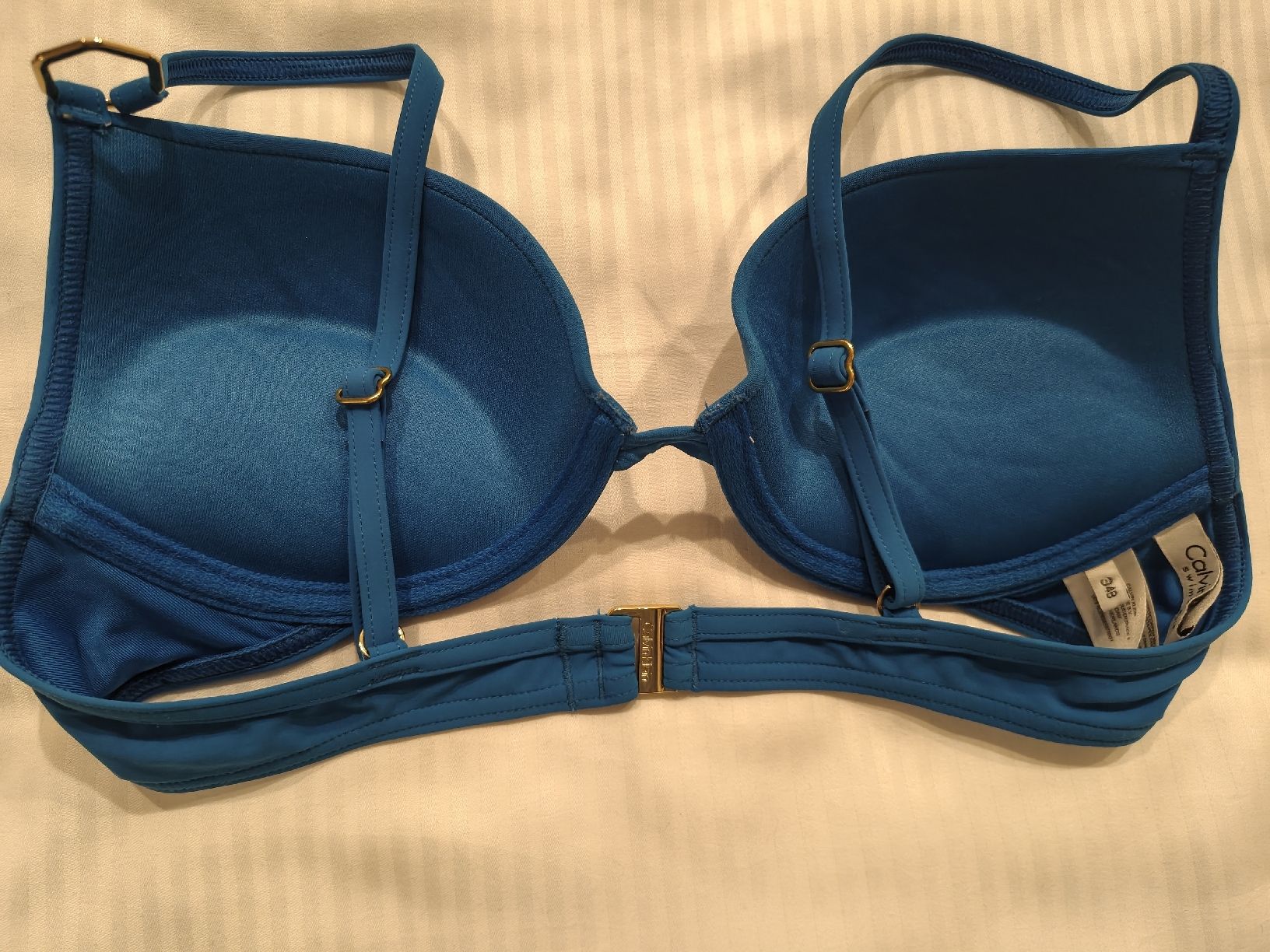 Calvin Klein Costumi da bagno & Bikini: Calvin Klein Bikini-Oberteil, hellblau, 34B  – Nuovo (secondo la descrizione) da Baden venduto da jcm_9dkf 3