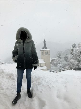 Manteau en fourrure de castor