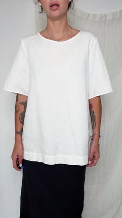 T-Shirt COS weiss kurzarm Grösse S