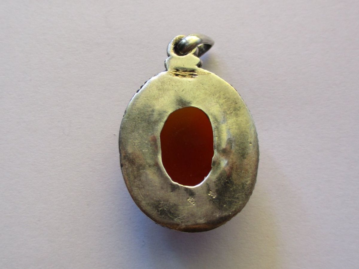 Pendentifs: Pendentif vintage Cornaline argent 800 – D'occasion à La Sarraz par vic_v6kz 2