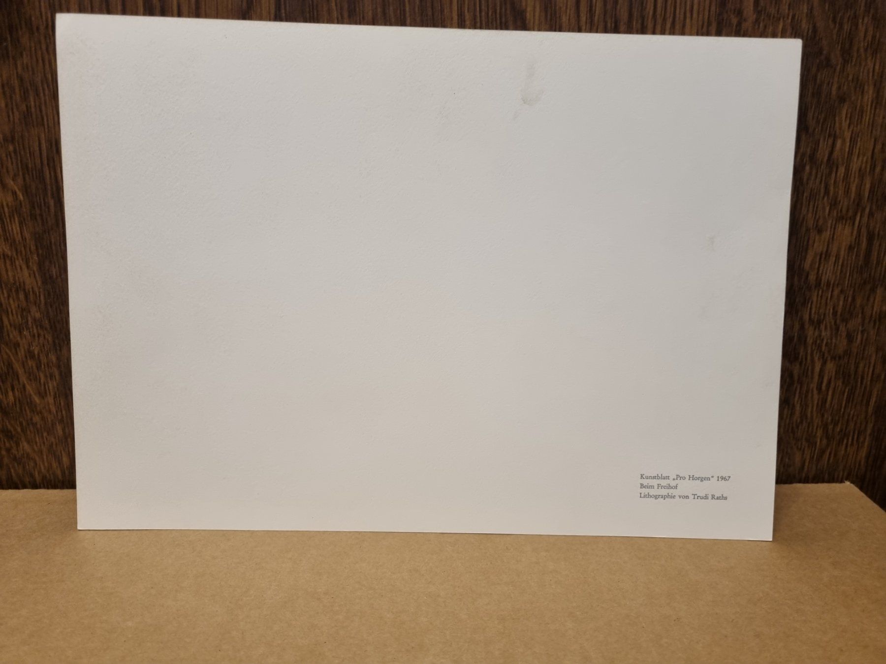 Grafiken & Lithographien: Lithographie Trudi Raths 1967 Horgen – Gebraucht aus Schaffhausen von Leveron13 2