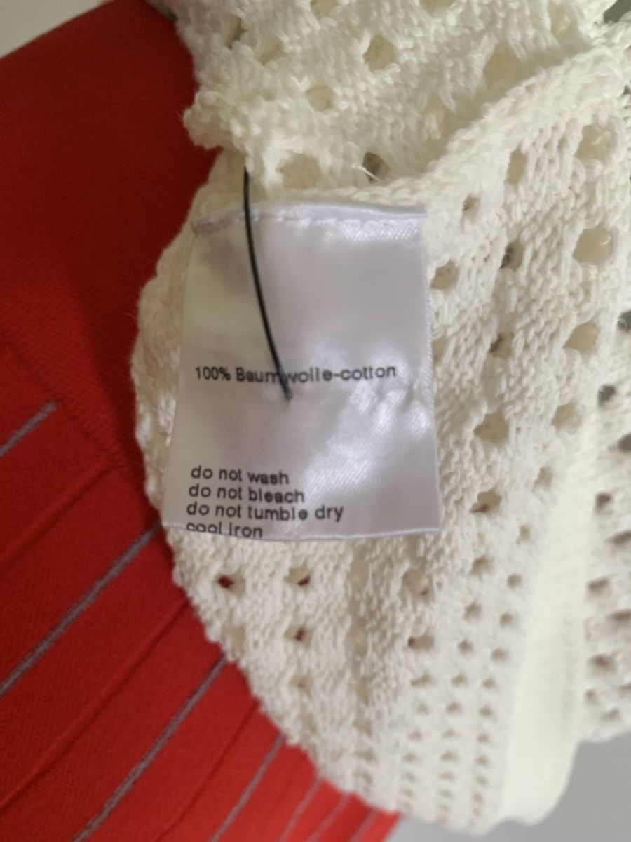 Akris Maglioni & Felpe: AKRIS: Neuer weisser Kurzarm-Pullover mit Lochmuster, 36, – Nuovo (secondo la descrizione) da Luzern venduto da paulablue 6