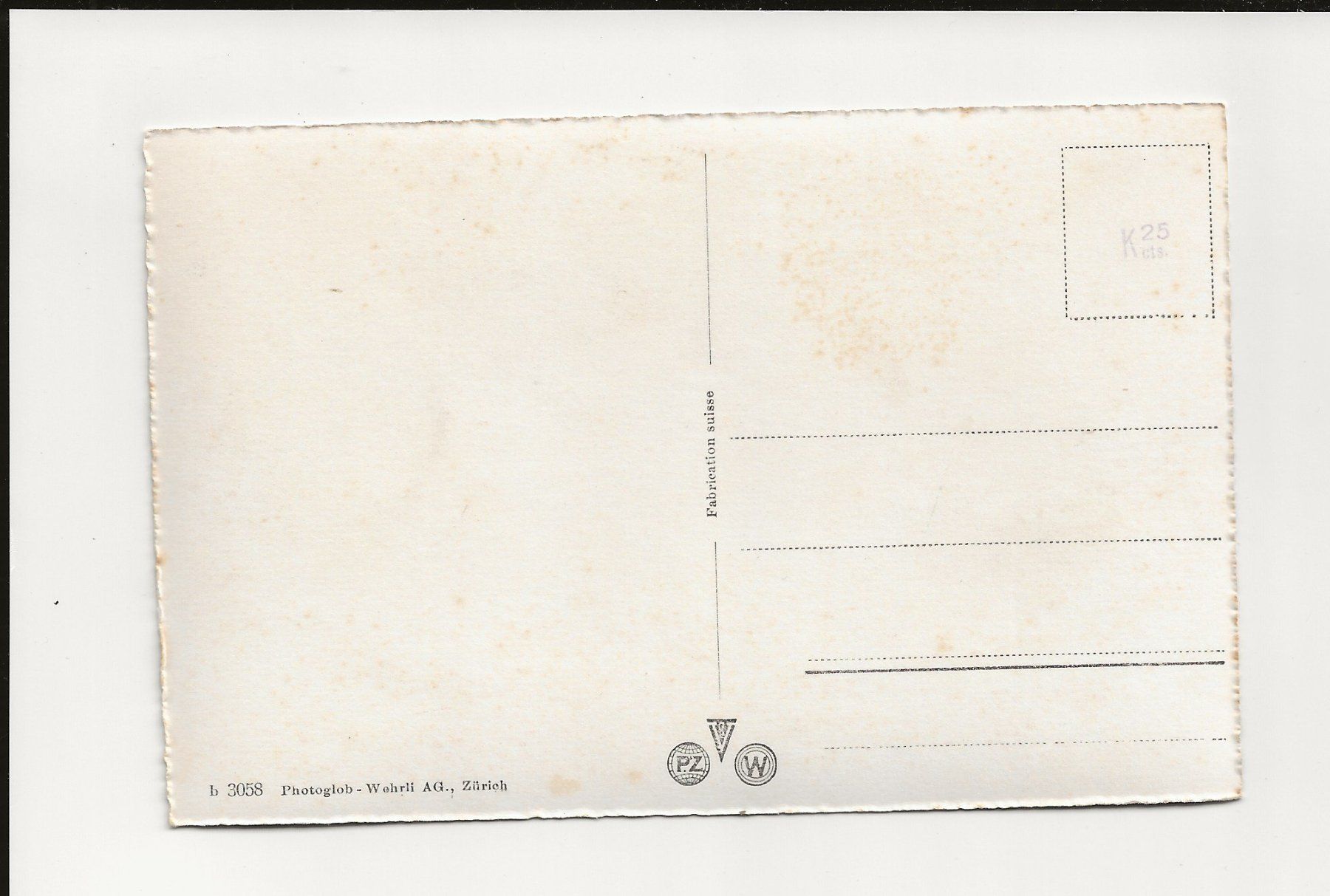 Ansichtskarten: AK  ca. 1950 Wädenswil Schloss – Gebraucht aus Greifensee von 315WDO 1
