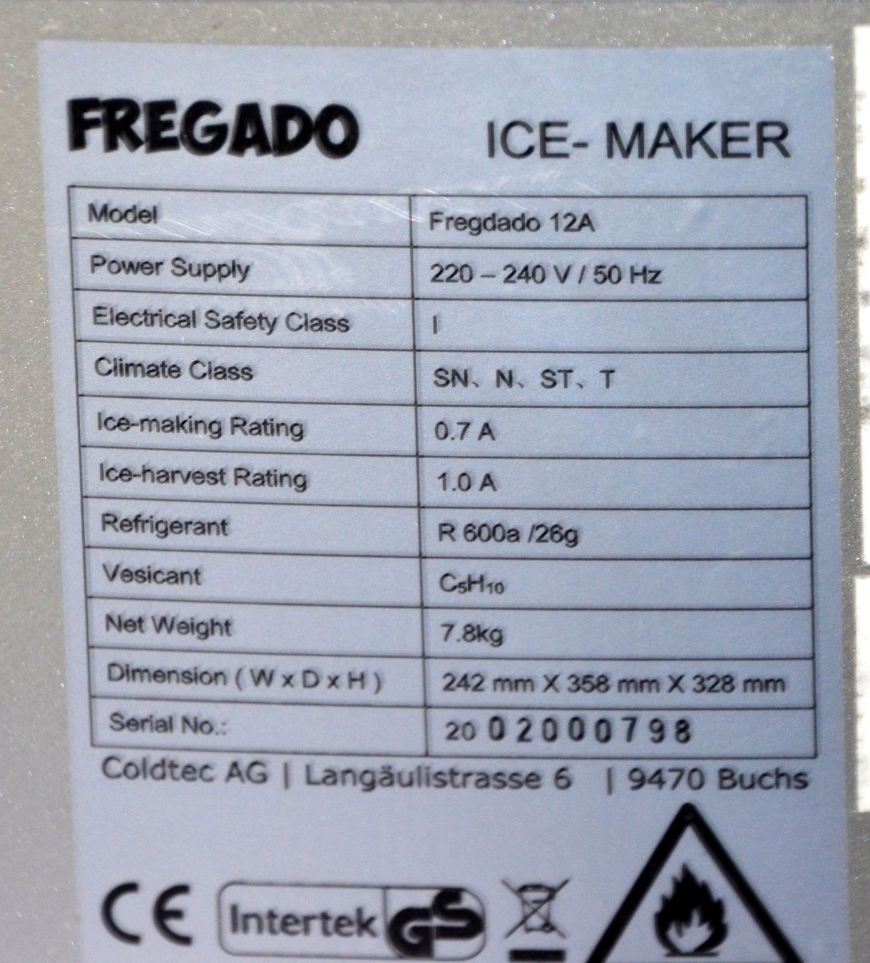 Elettrodomestici da cucina: Fregado  Eiswürfelmaschine / l Machine à glaçons – Usato da Collonges venduto da arashee 5