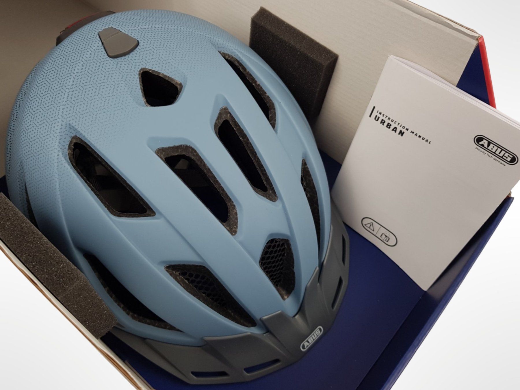 Abus Caschi: ABUS Urban-I 3.0 Velohelm Blau Gr. L – Nuovo (secondo la descrizione) da Suhr venduto da Restwert_Suhr 1