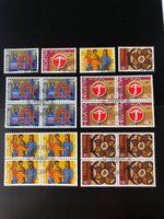 CH1981 - bloc 4 obli 1er jour + timbres isolés obli en coin