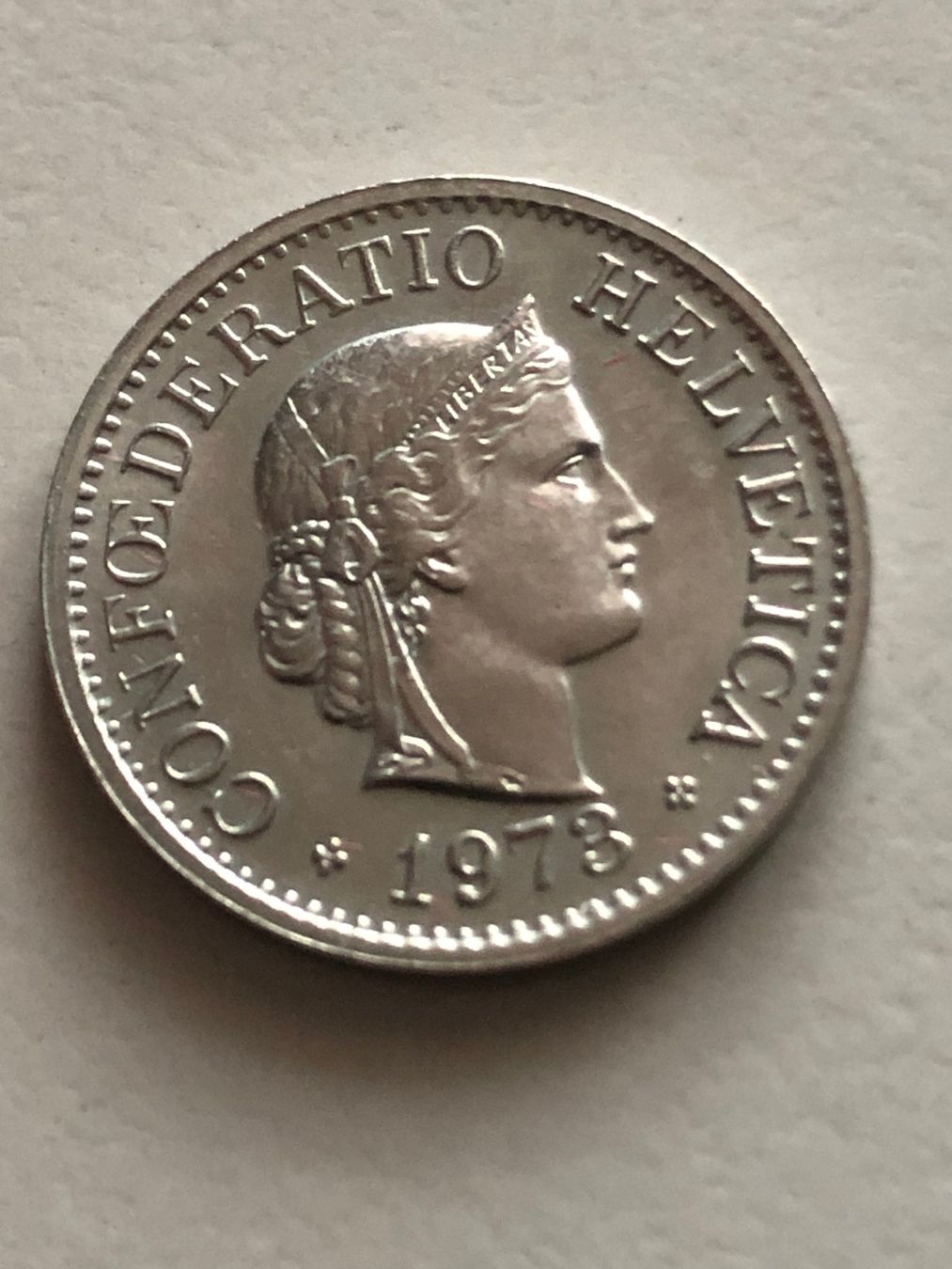 Toutes les monnaies: 10 Rp. 1973 unz. – D'occasion à Schötz par Odpa