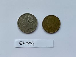 2 Münzen aus Griechenland 1980-1986