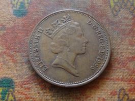 ROYAUME-UNI  2 Pence  1986