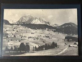 AK von Wildhaus mit Säntis u. Schafberg