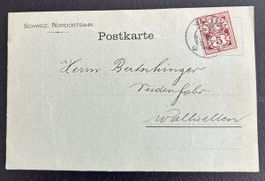 Avis Karte Wallisellen 1898