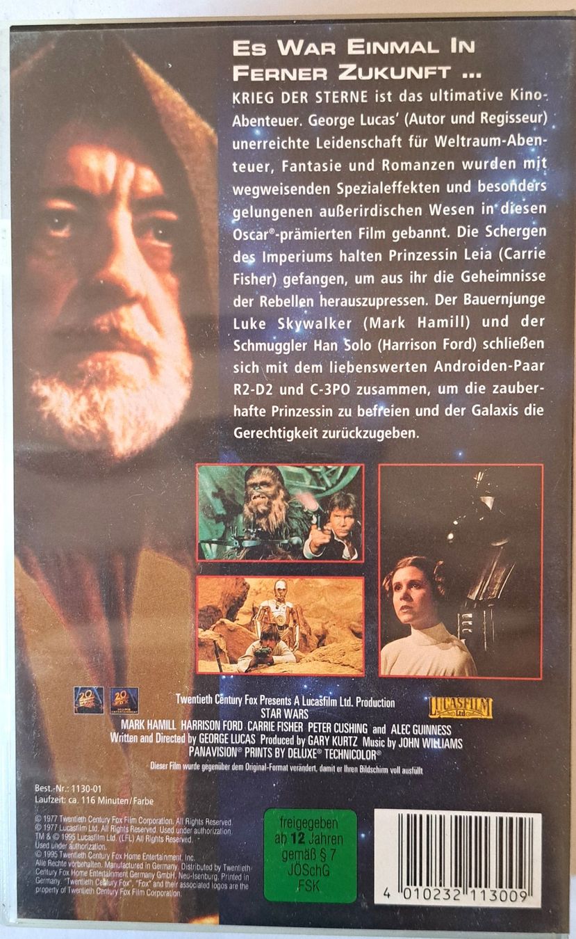 Tutti i VHS: Krieg der Sterne – Usato da Tenniken venduto da mik_6mxg 5
