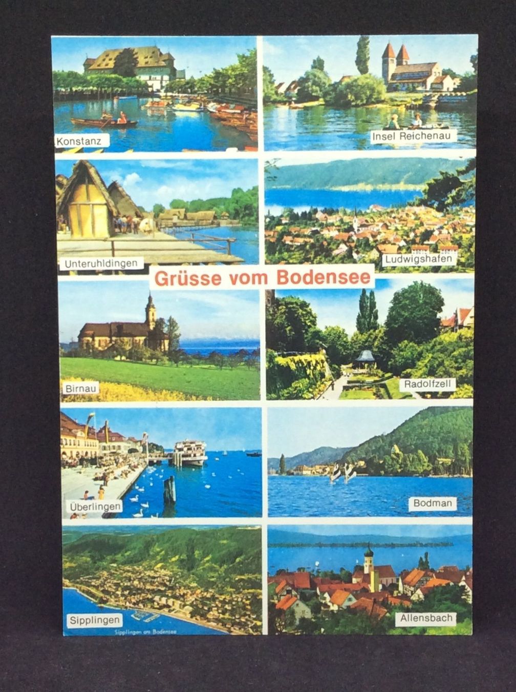 Cartoline postali: Bodensee: Grüsse v Bodensee/Der Bodensee ist eine Reise wert – Usato da Widnau venduto da Brusi9
