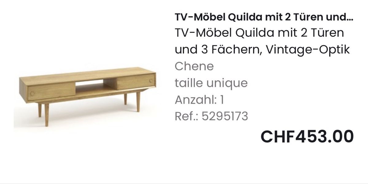 Mobili TV: Tv Möbel  – Usato da Zürich venduto da ConnyLee 1