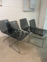 4x Ikea Tobias Stühle grau