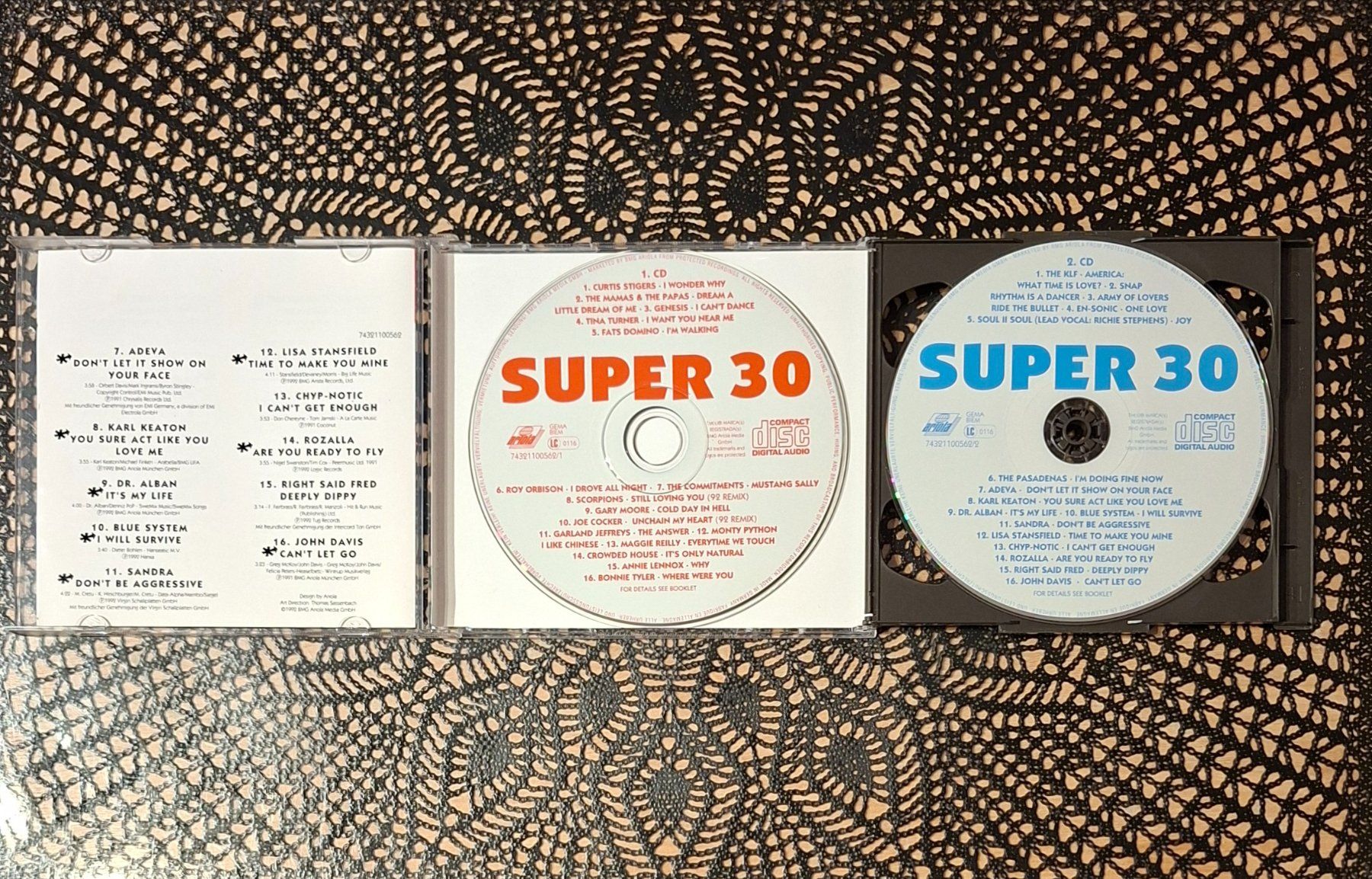 CDs: Super 30 - Die Erste, 2CD Hit Compilation Sampler 1992 – Gebraucht aus Schönenberg TG von breiti12 2
