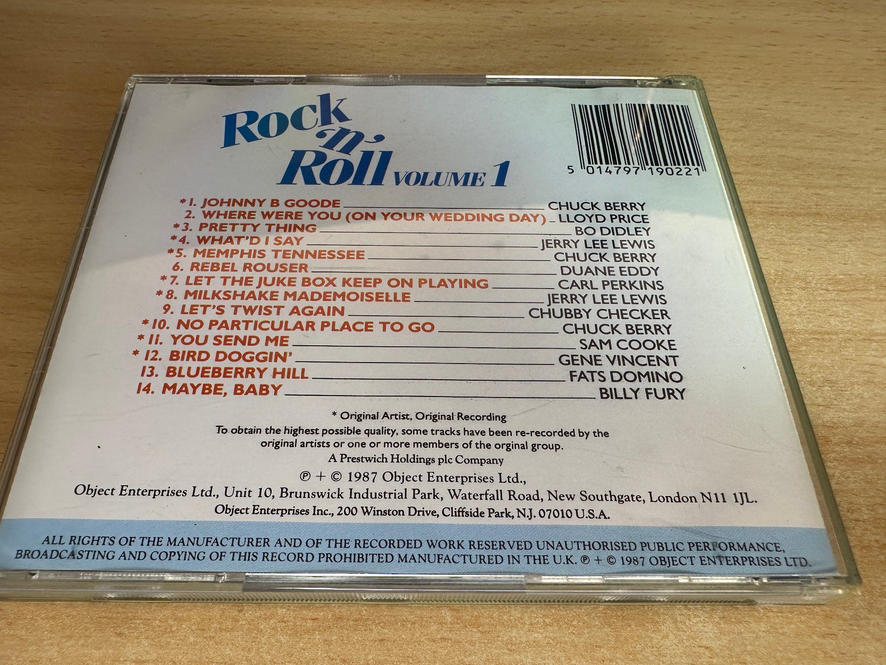 CDs: U9 Various – Rock 'n' Roll Volume 1 – Gebraucht aus Rikon im Tösstal von Alpenmutz 1
