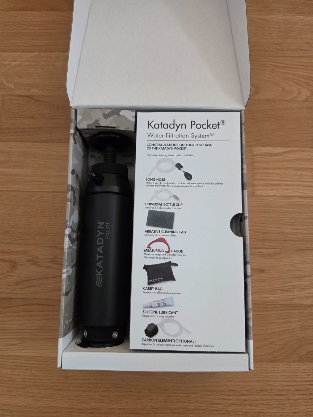 Katadyn Sanitari: Katadyn Tactical Poket Wasserfilter – Usato da Felben-Wellhausen venduto da REALLIFE20 1