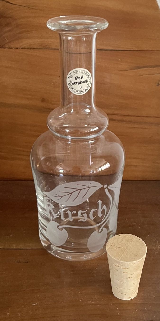 Glasi Hergiswil Sonstiges: Glasi Hergiswil Schnapsflasche Kirsch – Neu (gemäss Beschreibung) aus Arlesheim von Pyramide88 1