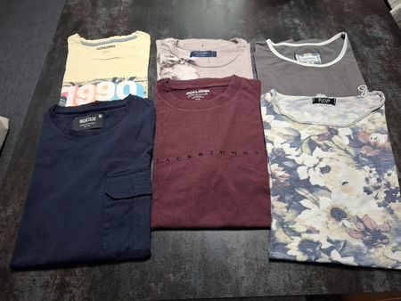 6x Sommer Herren T-Shirt Paket, Grösse L, Top Zustand!