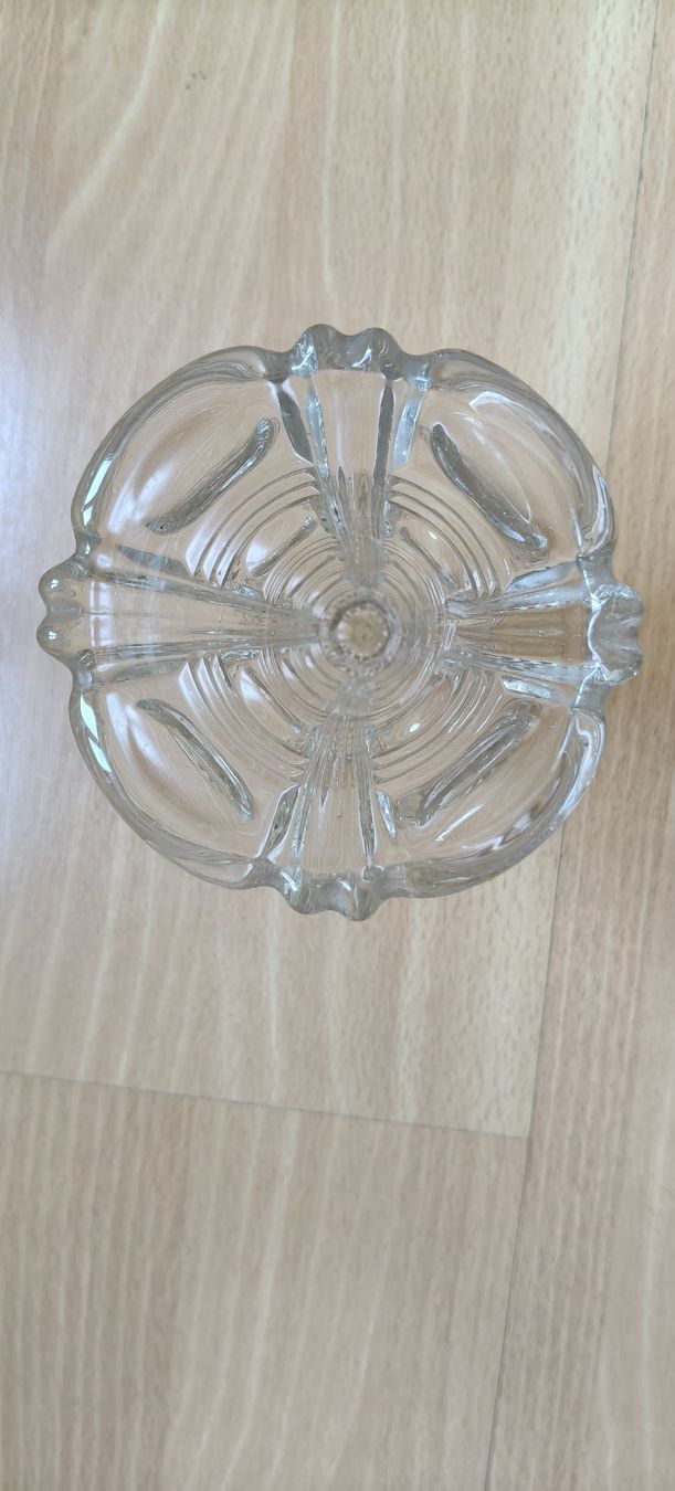 Vasi & Recipienti: Glasvase floral gemustert Vintage gebraucht – Usato da chur venduto da monita07 2