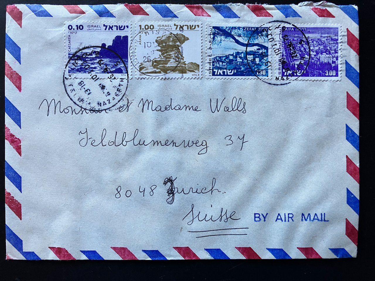 Alle Briefmarken: 5 Belege Asien – Gebraucht aus Nesslau von zueri6 3