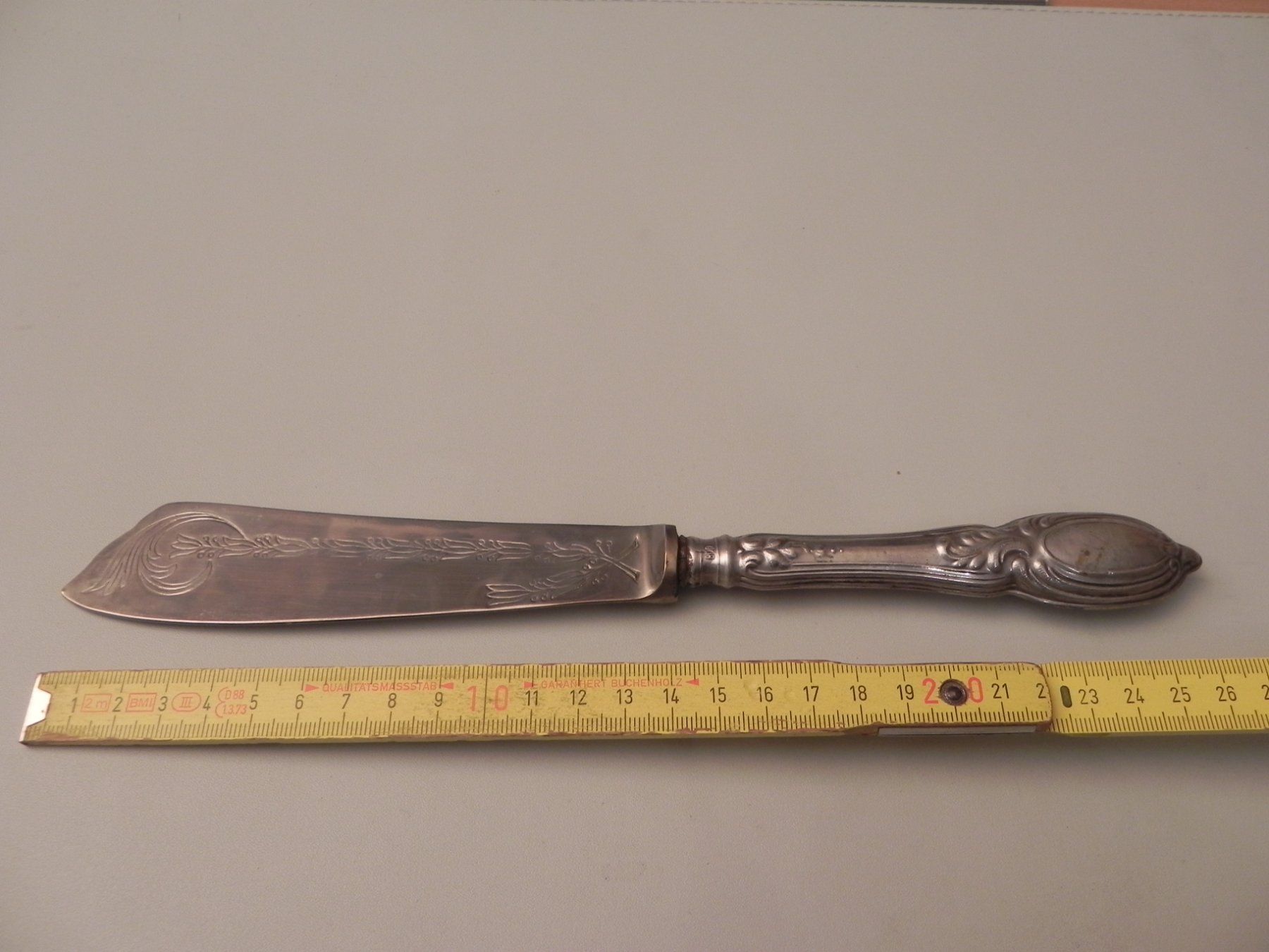 Posate: altes 800er Silber-Kuchenmesser / Messer – Usato da Minusio venduto da Lory64 7