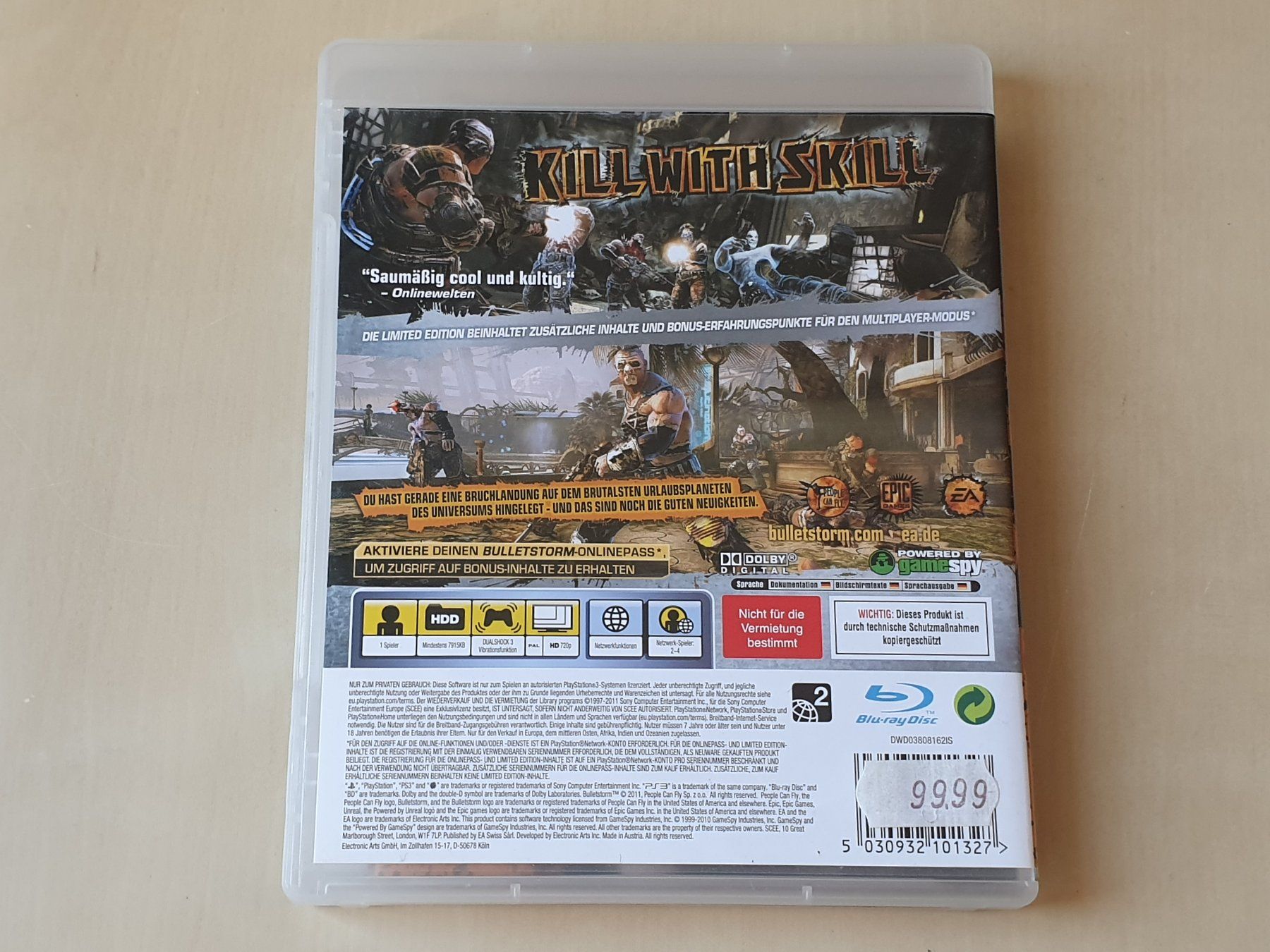 Sony Giochi: Bulletstorm – Usato da Stansstad venduto da collectorsshop 1