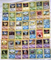 42x Pokémon - Karten - 1999 [Deutsch]