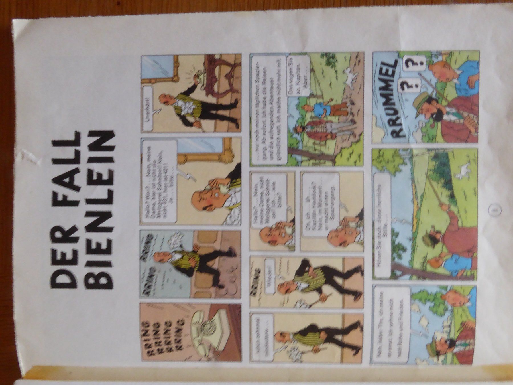 BD: Tim & Struppi der Fall Bienlein – D'occasion à Gossau SG par tenerife11 3